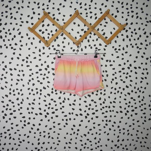 Old Navy Pink Omber Drawstring Casual Girls Shorts - Picture 1 of 6